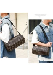 Unisex Fashion Korean Style Round Cylinder Messenger Shoulder Bag Long Strap