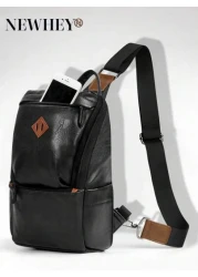 Men s Fashion Chest Bag Anti Theft Men s Crossbody Bag Waterproof And Lightweight Adjustable Shoulder Strap Backpack Small Chest Bag For Hiking Travel Outdoor Activities