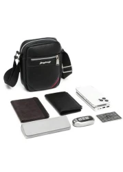 Men s Classic Square Business Messenger Bag Casual Shoulder Bag Crossbody Satchel Suitable For School Commute Travel