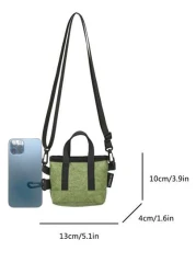 1 قطعة (5.1 بوصة * 3.9 بوصة * 1.6 بوصة ) حقيبة كتف رجالية موضة تلوين الكتل، حقيبة رسول، حقيبة عبر الجسم، حقيبة يد، حقيب