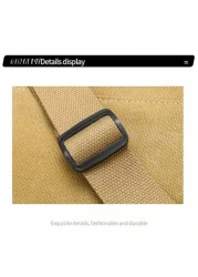 SLIN LXZQ Canvas Flap Messenger Bag Casual Black Shoulder Bag For Commute Men s Shoulder Bag Crossbody Bag Side Bag Student Supplies Men s Autumn Bag Cylinder Bag Vintage Style Christmas Gift Travel H