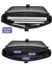 Men s Shoulder Bag Lattice Shoulder Bag Coin Purse Casual Commuter Bag Multi Compartment Mobile Phone Coin Purse Commuter Bag Messenger Bag Large Capacity Suitable For Travel PU Material Crossbody Bag