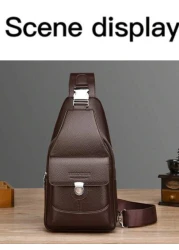 WEIXIER حقيبة كتف يونيسكس ، حقيبة خصر ، حقيبة رسول ، حقيبة متقاطعة للنساء ، حقيبة صدرية ، حقيبة يد - مصنوعة من مادة