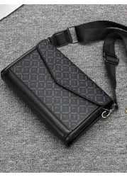 Men s Classic Square Box Crossbody Bag Business Shoulder Bag Sling Bag Small Messenger Bag Fit Underclassmen Father s Day Gift Valentine s Day Gift Travelling Commuting