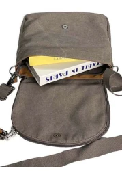 حقيبة كتف خماسية الأضلاع، تصميم سحاب به شراريب، حقيبة كلاسيكية رجالية للقيادة أو السفر أو المدرسة