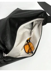 Minimalist Solid Color Retro Messenger Bag Casual Crossbody Tote Shoulder Bag Commuter Travel School College Gift Christmas Gifts Christmas Winter Fall Men Bag Sling Bag Cross Body Bag Gifts Thanksgiv