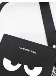 peach tree حقيبة رجالية مربعة الشكل، حقيبة كروس بودي، حقيبة كتف، حقيبة مربعة، حقيبة أعمال بغطاء رفرف مقاوم للماء م