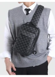 1pc Men s Satchel Bag Fashion Casual Messenger Bag Shoulder Bag Square Small Crossbody Bag Pu Leather Waterproof Multi Functional Casual Casual Business College Boy Bag Sport Casual Postman Boy To His