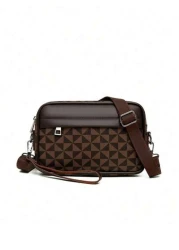 حقيبة يد رجالية ذات تصميم بسيط موديل 2025، مزودة بسحاب، مناسبة للاستخدام اليومي والسفر والرحلات، يمكن ارتداؤها