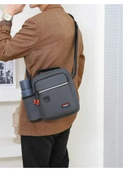 Multi Pocket Fashion Casual Outdoor Travel Backpack With Water Bottle Holder Reflective Stripe Soft For Men Fits Tablet Power Bank Wallet Umbrella