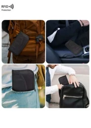 حقيبة عزل إشارة مفتاح السيارة عبر الحدود الجديدة، محفظة عزل إشارة RFID مانعة للسرقة