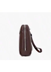 Large Men s Leather Long Wallet Handbag For Travel Passport Business Mobile Phone Credit Card Anti Theft Password Lock Casual Clutch Christmas Gifts Winter Christmas Men Bag Bag For Men Men Wallet Han