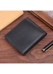 Men s Short Bifold Wallet Large Capacity Business Young Multi Function Card Case Ultra Lightweight New Model Bulk Wholesale Soft Leather Christmas Gift College Bag Men Bag Men Wallet Purses And Bags G