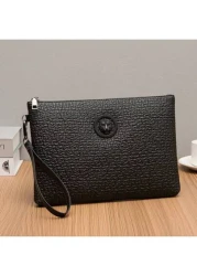 Men s PU Embossed Clutch Wrist Bag