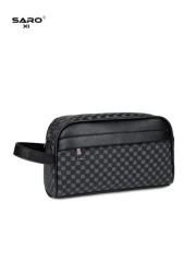 Men s Clutch Wallet Handheld Anti Theft Phone Pouch Wrist Strap Bag For Business Travel Grooming Storage Bag Black Floral Lightweight Portable Gift For Young Male Students Luxury Bags Pillow Bag Men