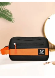 peach tree Men s Clutch Hand Wrist Bag Pillow Bag Wrist Bag Wallet Crossbody Bag 2 In 1 Neutral Business Storage Bag Suitable For Business Trip Toiletries Storage Handbag Wrist Bag Gift For Men Valent