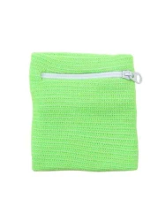 حافظة معصم بسحاب ذات لون أحادي مع مفاتيح، لتجميع العملات المعدنية والتخلص من العرق ، مناسبة للرياضة كالكرة ال