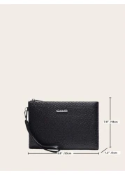Men s Fashion Stylish Simple Litchi Pattern Clutch