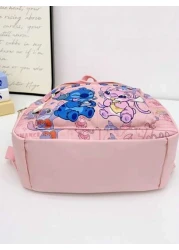 Disney 1 Disney Backpack Stitch Student Bag Lightweight Cartoon Pattern Storage Bag Small Backpack With Zipper Seal Storage Bag Suitable For Stationery Organization Gift Bag For Friends Gatherings On