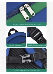 حقيبة ظهر خفيفة الوزن ومقاومة للماء للطلاب من الصف الأول إلى السادس ، للأطفال من 6 إلى 12 عامًا ، بتصميم جميل ذو