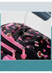 حقيبة ظهر للمدرسة لكافة الأعمار، حقيبة ظهر لحمل كمبيوتر 15.6 بوصة ذات كتفين مع بوم بوم ، هدية عودة إلى المدرسة ،