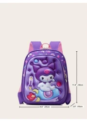 Sanrio Sanrio New Cute Cartoon Kuromi Pattern Backpack School Backpack Travel Backpack