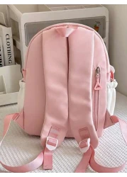 Japanese Cute Girl Hit Color Mini Shoulder Bag Female Korean Version Of The Dopamine Star Small Backpack Junior High School And High School School Bag Out Of The Travel Study Spring Tour Shoulder Bag