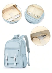 حقيبة مدرسية، حقيبة كلية، حقيبة ظهر لابتوب تناسب حتى 15.6 بوصة، حقيبة ظهر للسفر مقاومة للماء، حقيبة مدرسية للمر