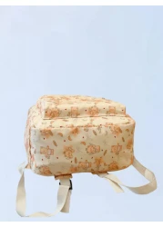 حقيبة ظهر بطبعة دب كلاسيكية، موديل عصري متعدد الاستخدامات، واسعة السعة، قابلة للحمل للسفر، مناسبة لأي مناسبة