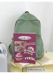 1 حقيبة ظهر للعودة إلى المدرسة، حقيبة بطبعة فراشة طازجة وحلوة، خفيفة الوزن وسعة كبيرة، مناسبة للدراسة اليومية