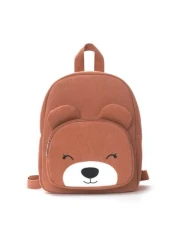 1 Piece Of Children S Cute Cartoon Bear Embroidered Backpack Large Capacity Multifunctional Corduroy Material Children S Backpack School Children S Backpack Suitable For Girls And Boys Kindergarten Pr