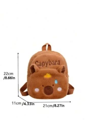 1pc New Cute Cartoon Bear Niche High Quality Material Backpack Zipper Opening And Closing And Fashionable New Bag The Bear Style Is Cute Adjustable Shoulder Straps Casual And Fashionable Very Suitable