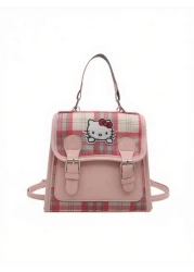 Sanrio 1pc Sanrio Cute Cartoon Anime KT Cat Bag Large Capacity Outdoor Storage Three Way Handbag Shoulder Bag Girls Bag Children s Bag Children s Backpack Suitable For Summer Travel Christmas Thanksgi