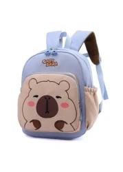 1pc Zipper Closure Fashion Cartoon Cute Capybara Backpack Suitable For Any Occasion Travel Backpack Comfortable And Adjustable Shoulder Straps Meet Basic Storage Needs Suitable For Outdoor Play Commut
