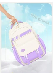 New Children s Schoolbag For Primary Students 6 12 Years Old Girls Shoulders Backpack 1 6 Grades Multi Color Cute Waterproof Lightweight Girls Large Capacity Children s Bag