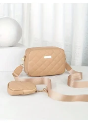 1pc Girls Fashionable Crossbody Bag With Embroidered Floral Pattern Comes With Coin Purse Wallet Key Pouch Ideal For Daily Use Parties And Gifting