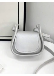 1pc Casual Versatile Minimalist Solid Color PU Leather Cross Body Mini Pouch Suitable For Daily Outings Traveling And Shopping