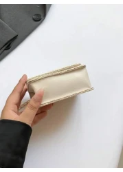 Stylish Woven Fashion Minimalist Small Square Shoulder Crossbody Bag For Girls Casual