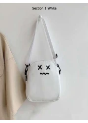 1 حقيبة كروسبودي موضة ، لون أحادي ، حقيبة أطفال كاجوال مربعة صغيرة، حقيبة كتف، محفظة للهاتف ، محفظة للتغيير ، ت