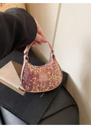 Fashionable Sparkling Mini Handbag Cute Crossbody Bag Adorable Mini Shoulder Bag Essential Holiday Gift