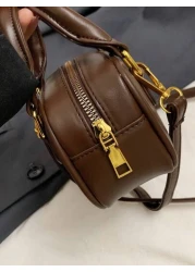 New Mini Bowling Ball Bag Retro Handbag Simple And Versatile Mainly Used For Hanging Decorative Items Small Capacity And Low Practicality