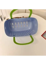 قطعة واحدة حقيبة تسوق شبكية من السيليكون بتصميم جديد وأنيق، سلة تسوق كاجوال