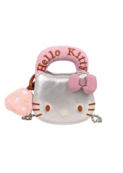 Sanrio 1pc Sanrio Cute Kitty Cartoon Mini Crossbody Bag High Quality Fashion Handbag For Girls