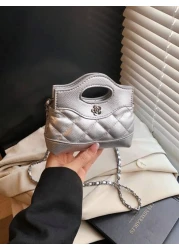 حقيبة يد صغيرة مبطنة جديدة، حقيبة كروس جسم صغيرة بألوان متباينة، حقيبة مخلب أحمر الشفاه، حقيبة مسائية صغيرة