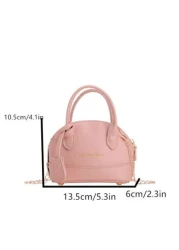 1pc Fashionable And Cute Children s Bags Small And Fresh Girls Handbags Cute Chain Crossbody Handbags High End Solid Color Bags With Letter Prints Smooth Zippers Litchi Pattern Girls Handbags Crossbod