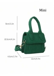 A New Cute Mini Handbag Messenger Bag Versatile Casual Handbag Solid Color Multiple Colors To Choose From Lightweight Coin Purse