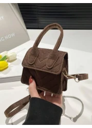 1 Piece Of Magnet Closure Fashionable Diamond Grid Mini Candy Color Handbag Niche Design Highly Attractive Versatile Adjustable Shoulder Strap Shoulder Messenger Bag Suitable For Teenagers To Travel S