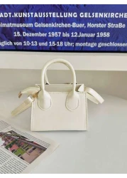 1pc Pu Zipper Closure Fashionable Niche Design Simple Mini Handbag Small Square Bag Korean Style Versatile Small Crossbody Bag Shoulder Bag Casual And Comfortable Adjustable Shoulder Strap Smooth And