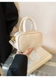 Mini Sized Baseball Bag Solid Color Printed Mini Bag Fashionable Small Bag