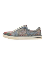 Dogo Women's Vegan Leather Multicolored Sneakers - Mini Mosaic Design